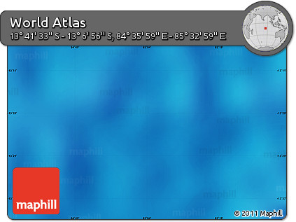 Physical Map of the Area around 13° 24' 15" S, 85° 4' 29" E