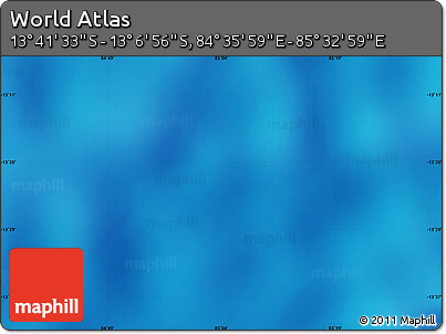 Physical Map of the Area around 13° 24' 15" S, 85° 4' 29" E