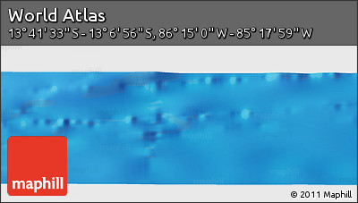 Physical Panoramic Map of the Area around 13° 24' 15" S, 85° 46' 30" W