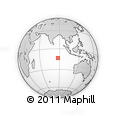 Outline Map of the Area around 13° 24' 15" S, 87° 37' 30" E, rectangular outline