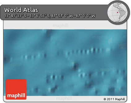 Satellite 3D Map of the Area around 13° 24' 15" S, 87° 28' 29" W