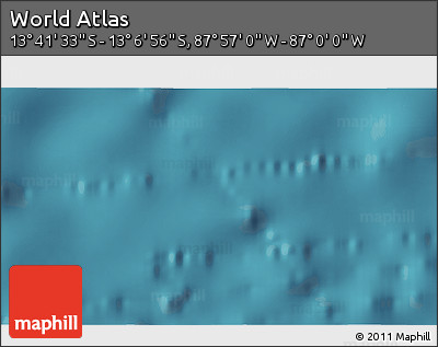Satellite 3D Map of the Area around 13° 24' 15" S, 87° 28' 29" W