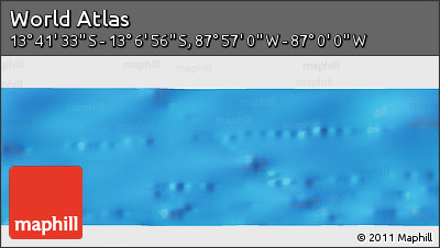 Physical Panoramic Map of the Area around 13° 24' 15" S, 87° 28' 29" W