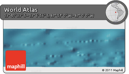 Satellite Panoramic Map of the Area around 13° 24' 15" S, 87° 28' 29" W