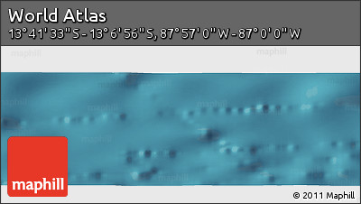 Satellite Panoramic Map of the Area around 13° 24' 15" S, 87° 28' 29" W