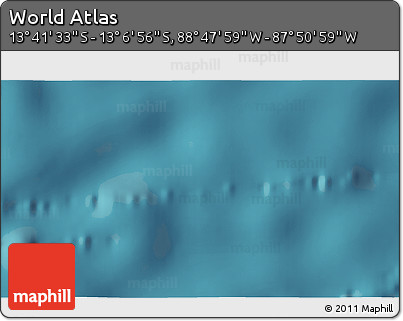 Satellite 3D Map of the Area around 13° 24' 15" S, 88° 19' 29" W