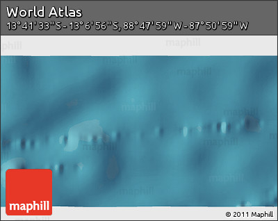 Satellite 3D Map of the Area around 13° 24' 15" S, 88° 19' 29" W