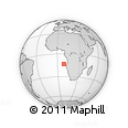 Outline Map of the Area around 13° 24' 15" S, 8° 34' 29" E, rectangular outline