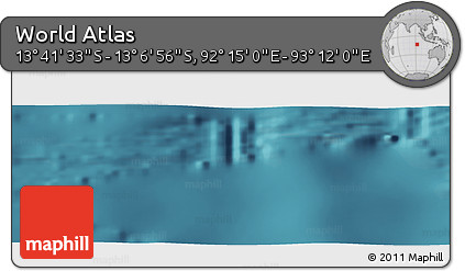Satellite Panoramic Map of the Area around 13° 24' 15" S, 92° 43' 29" E