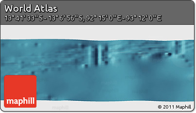 Satellite Panoramic Map of the Area around 13° 24' 15" S, 92° 43' 29" E