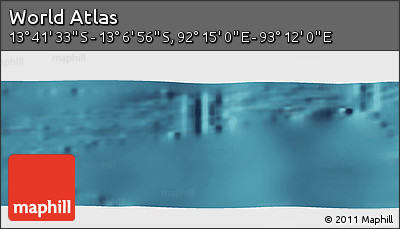 Satellite Panoramic Map of the Area around 13° 24' 15" S, 92° 43' 29" E