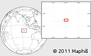 Blank Location Map of the area around 13° 24' 15" S, 93° 34' 29" E