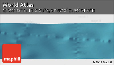 Satellite Panoramic Map of the Area around 13° 24' 15" S, 94° 25' 30" E