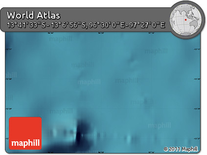 Satellite Map of the Area around 13° 24' 15" S, 96° 58' 29" E