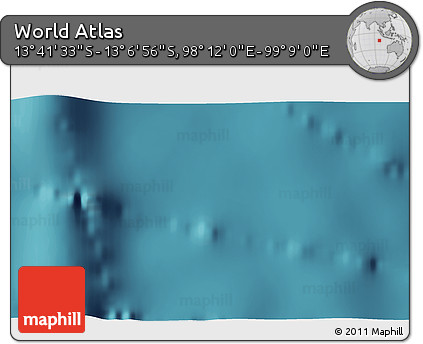 Satellite 3D Map of the Area around 13° 24' 15" S, 98° 40' 30" E