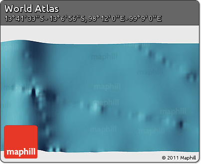 Satellite 3D Map of the Area around 13° 24' 15" S, 98° 40' 30" E