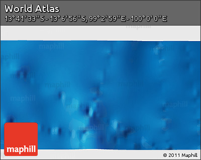 Shaded Relief 3D Map of the Area around 13° 24' 15" S, 99° 31' 30" E