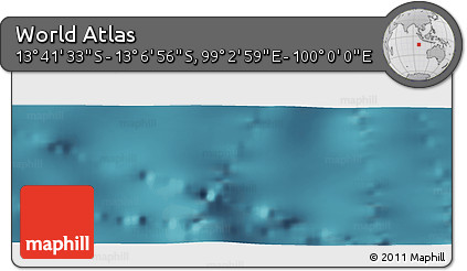Satellite Panoramic Map of the Area around 13° 24' 15" S, 99° 31' 30" E