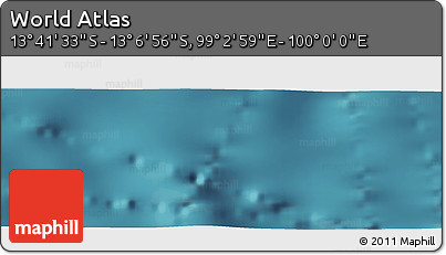 Satellite Panoramic Map of the Area around 13° 24' 15" S, 99° 31' 30" E