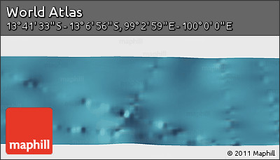 Satellite Panoramic Map of the Area around 13° 24' 15" S, 99° 31' 30" E