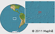 Satellite Location Map of the area around 13° 55' 11" S, 100° 13' 29" W