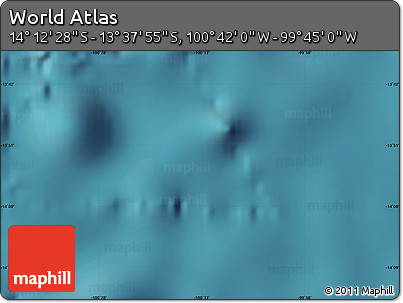 Satellite Map of the Area around 13° 55' 11" S, 100° 13' 29" W