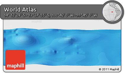 Political Panoramic Map of the Area around 13° 55' 11" S, 100° 13' 29" W