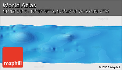 Political Panoramic Map of the Area around 13° 55' 11" S, 100° 13' 29" W