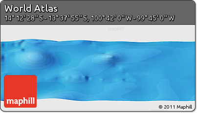 Political Panoramic Map of the Area around 13° 55' 11" S, 100° 13' 29" W