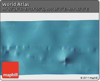 Satellite 3D Map of the Area around 13° 55' 11" S, 101° 13' 29" E