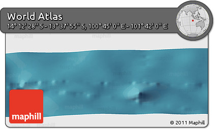 Satellite Panoramic Map of the Area around 13° 55' 11" S, 101° 13' 29" E