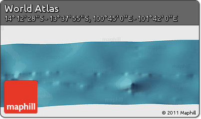 Satellite Panoramic Map of the Area around 13° 55' 11" S, 101° 13' 29" E