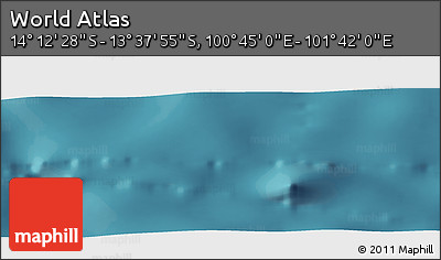 Satellite Panoramic Map of the Area around 13° 55' 11" S, 101° 13' 29" E