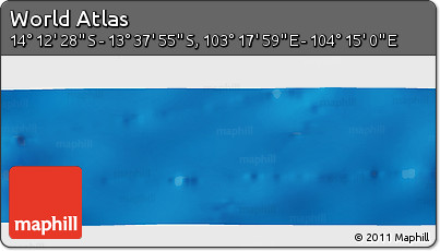 Physical Panoramic Map of the Area around 13° 55' 11" S, 103° 46' 30" E