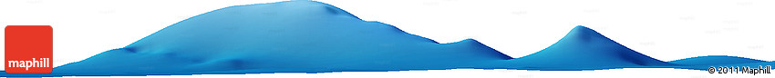 Shaded Relief Horizon Map of the Area around 13° 55' 11" S, 105° 28' 29" E
