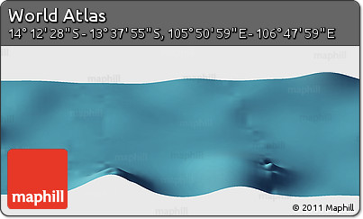 Satellite Panoramic Map of the Area around 13° 55' 11" S, 106° 19' 29" E