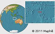 Satellite Location Map of the area around 13° 55' 11" S, 112° 16' 30" E