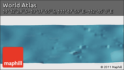 Satellite Panoramic Map of the Area around 13° 55' 11" S, 112° 16' 30" E