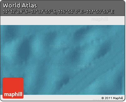 Satellite 3D Map of the Area around 13° 55' 11" S, 117° 22' 30" E