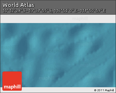 Satellite 3D Map of the Area around 13° 55' 11" S, 117° 22' 30" E