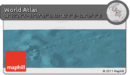 Satellite Panoramic Map of the Area around 13° 55' 11" S, 124° 10' 30" E