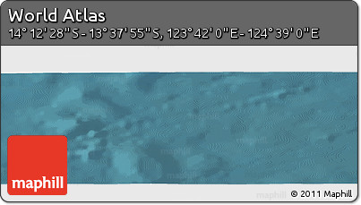 Satellite Panoramic Map of the Area around 13° 55' 11" S, 124° 10' 30" E