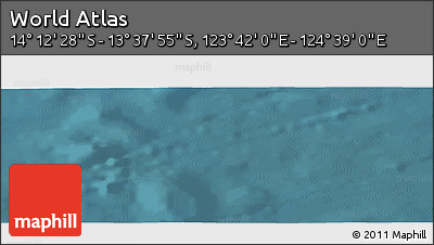 Satellite Panoramic Map of the Area around 13° 55' 11" S, 124° 10' 30" E
