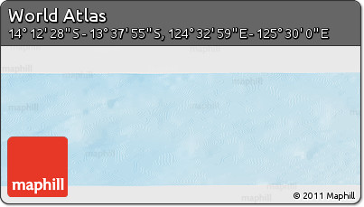 Physical Panoramic Map of the Area around 13° 55' 11" S, 125° 1' 30" E