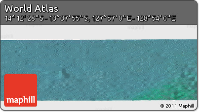 Satellite Panoramic Map of the Area around 13° 55' 11" S, 128° 25' 30" E