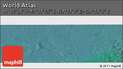 Satellite Panoramic Map of the Area around 13° 55' 11" S, 128° 25' 30" E