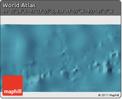 Satellite 3D Map of the Area around 13° 55' 11" S, 134° 13' 29" W