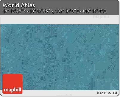 Satellite 3D Map of the Area around 13° 55' 11" S, 137° 46' 30" E