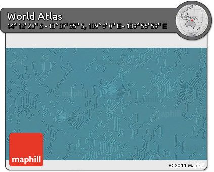 Satellite 3D Map of the Area around 13° 55' 11" S, 139° 28' 29" E