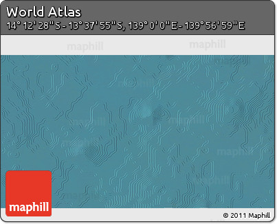 Satellite 3D Map of the Area around 13° 55' 11" S, 139° 28' 29" E